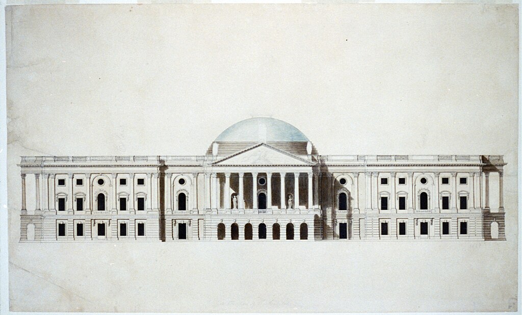 William Thornton's approved design for the Capitol, 1793