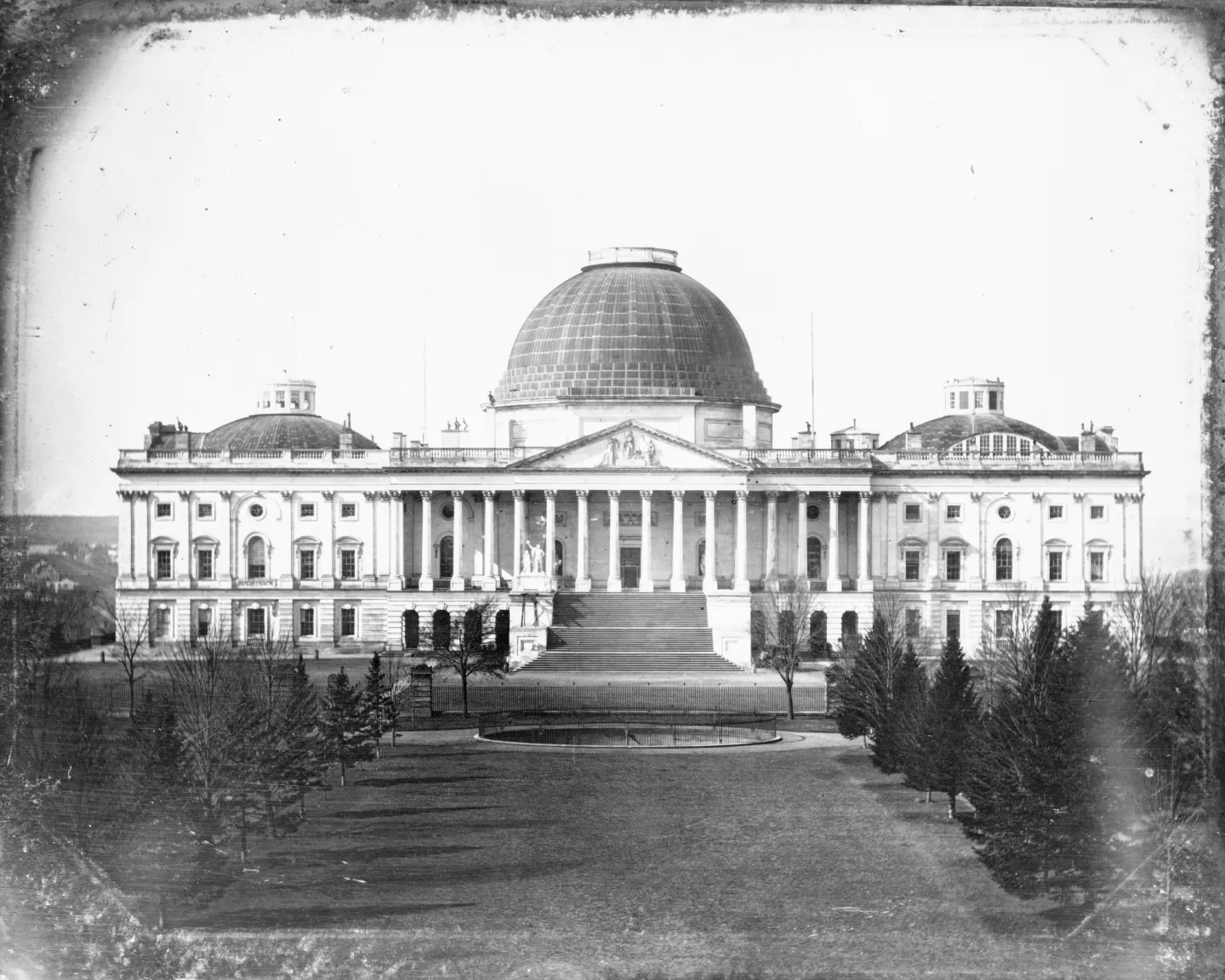 Early photograph of the Capitol